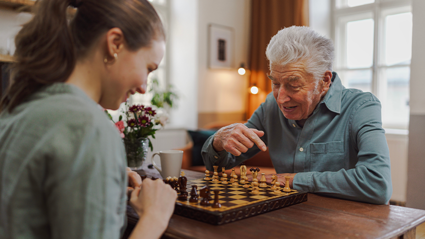Residents at the Friendship Manor Activity Center